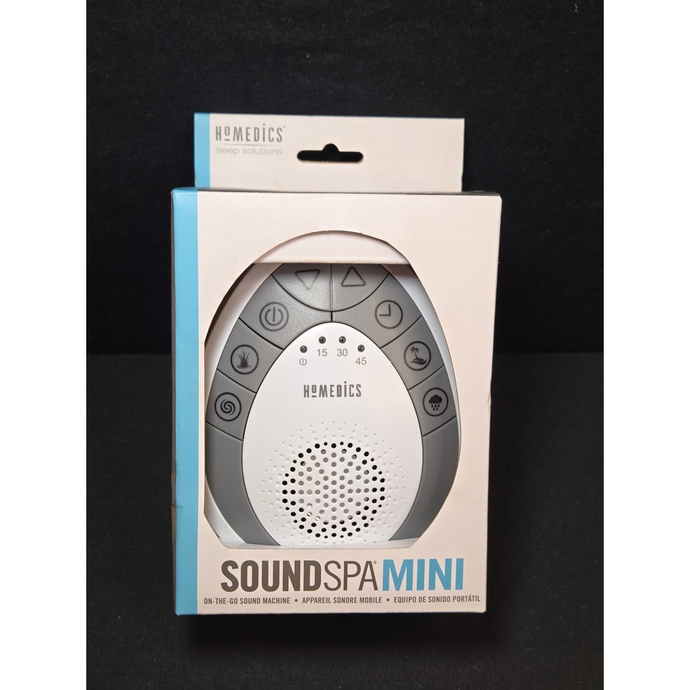 Homedics SoundSpa Mini Portable Sound Machine White Noise SS-1200-BX New